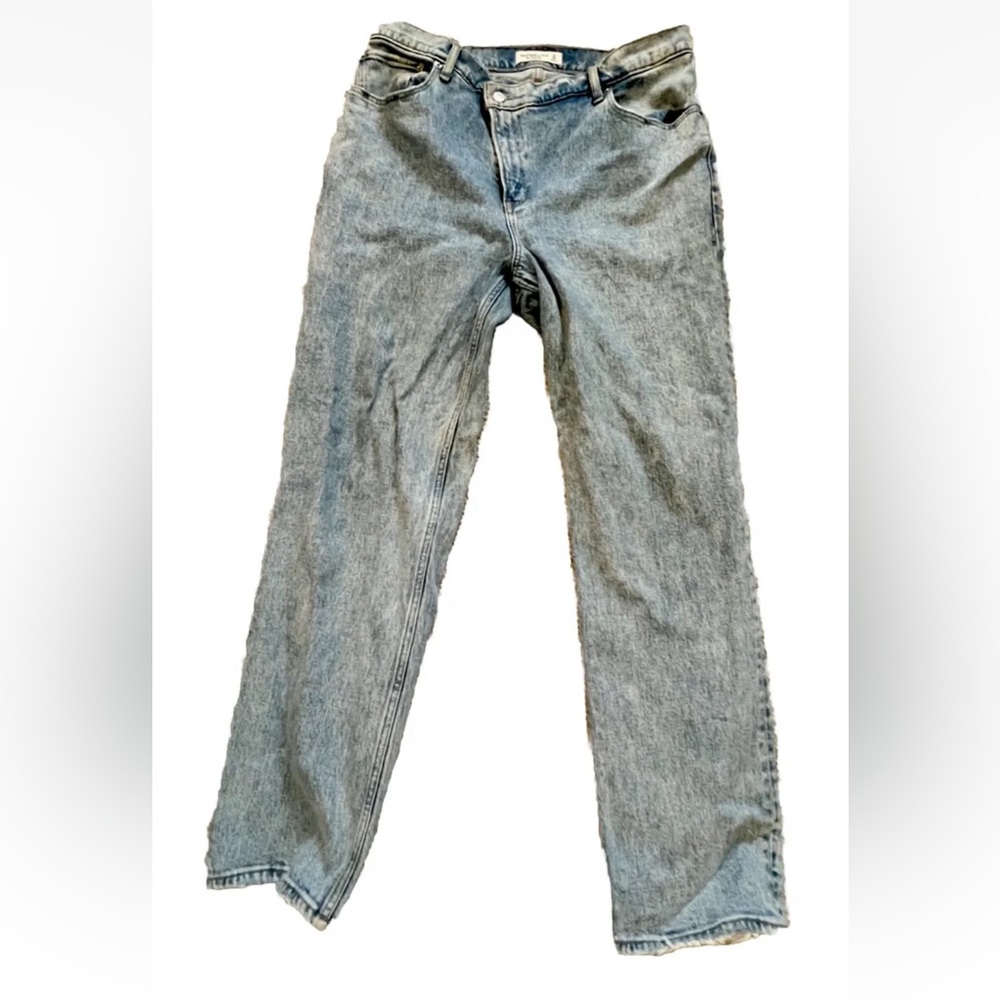 Abercrombie & Fitch 90s Straight Ultra High Rise Cross Over Waist jeans